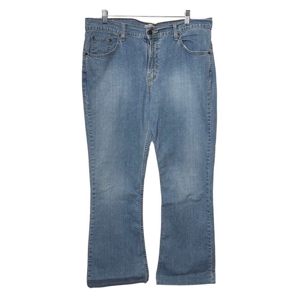 Levi Strauss Signature Blue Stretch Bootcut Jeans Size 16 Medium Y2K Casual